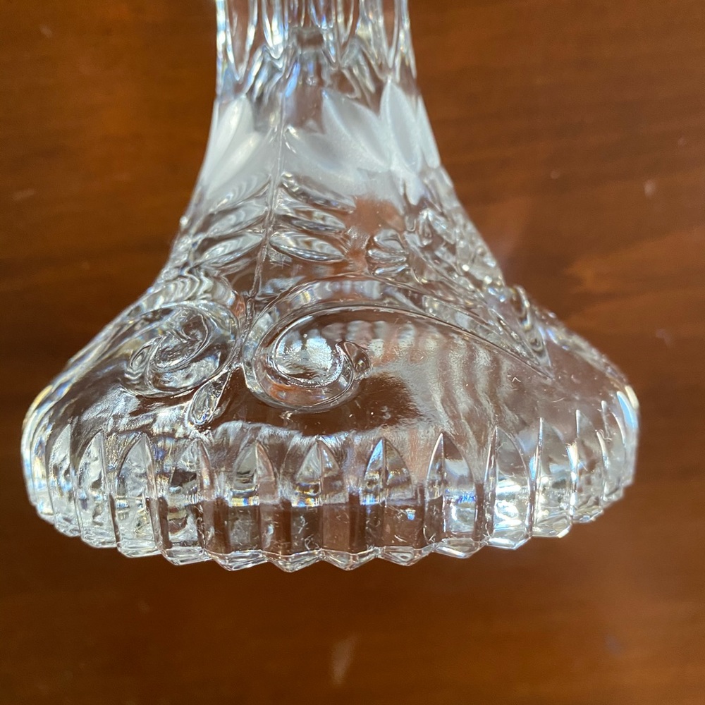 5” Crystal Candlesticks with Round Base - Picture 11 of 14